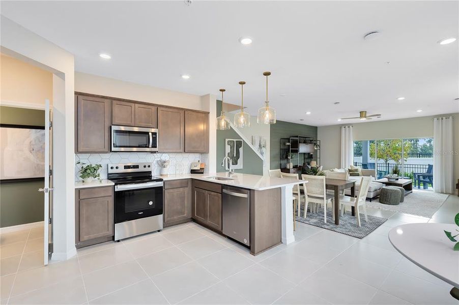 Furnished interior view inside a new home in , Sanford (Image 5). Furnished interior view inside a new home in , Sanford (Image 5).