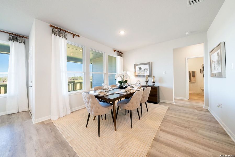 Furnished interior view inside a new home in Alamo Estates, San Antonio (Image 24).