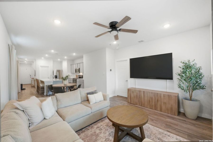 Furnished interior view inside a new home in Spring Creek, San Antonio (Image 16).