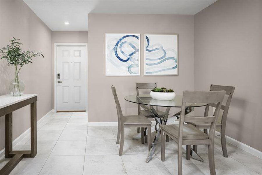 Furnished interior view inside a new home in River City Villas, Jacksonville (Image 4). Furnished interior view inside a new home in River City Villas, Jacksonville (Image 4).