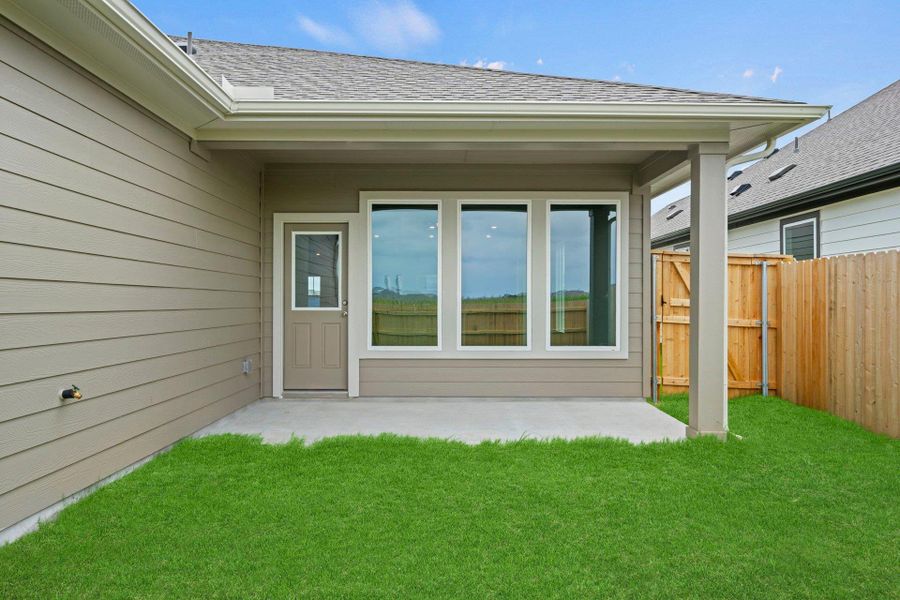 Rear Covered Patio