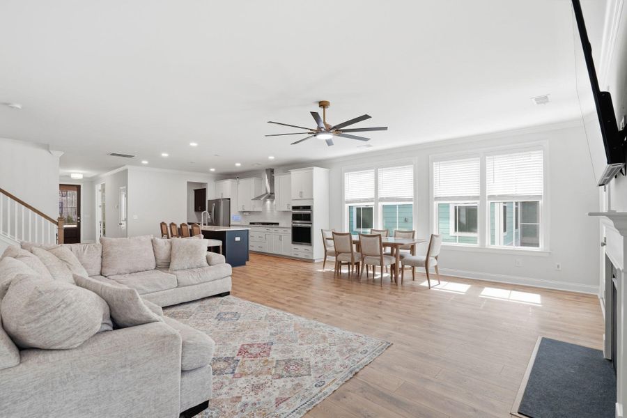 Furnished interior view inside a new home in Tidewater at Lakes of Cane Bay, Summerville (Image 36).
