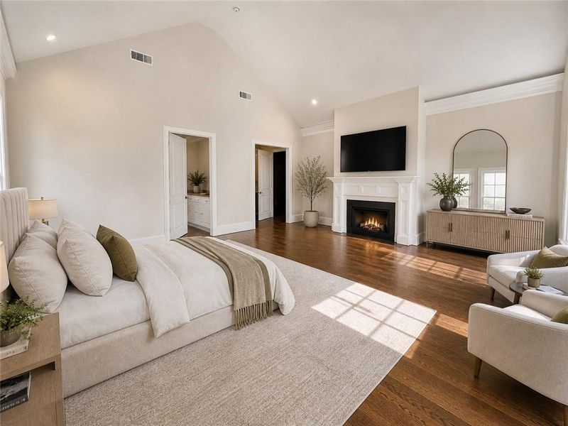 Furnished interior view inside a new home in , Atlanta (Image 14).