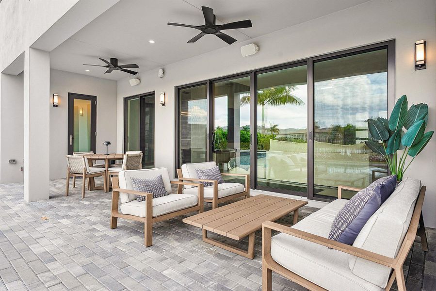 Exterior details and patio area of a home in , Boca Raton (Image 49). Exterior details and patio area of a home in , Boca Raton (Image 49).