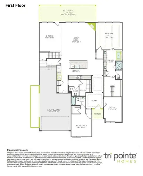 2D floor plan layout of this home in Woodson’s Reserve, Spring, TX (Image 4).