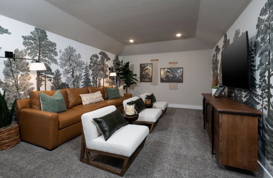 Furnished interior view inside a new home in Discovery Collection at Union Park, Little Elm (Image 8).