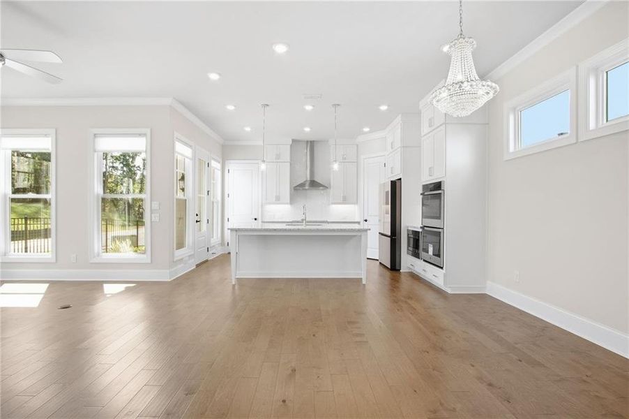 Spacious, unfurnished interior of a new home in Waterside Single Family, Peachtree Corners (Image 23).