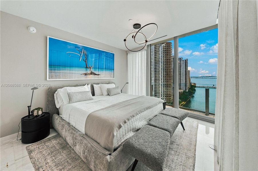 Furnished interior view inside a new home in , Miami (Image 7).