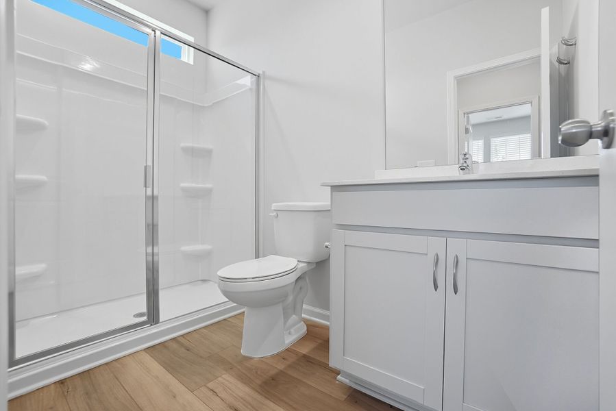 Furnished interior view inside a new home in Waxhaw Landing, Monroe (Image 8).