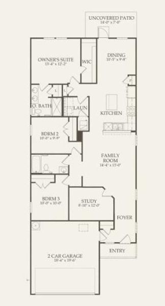 Centex Homes, Taft floor plan