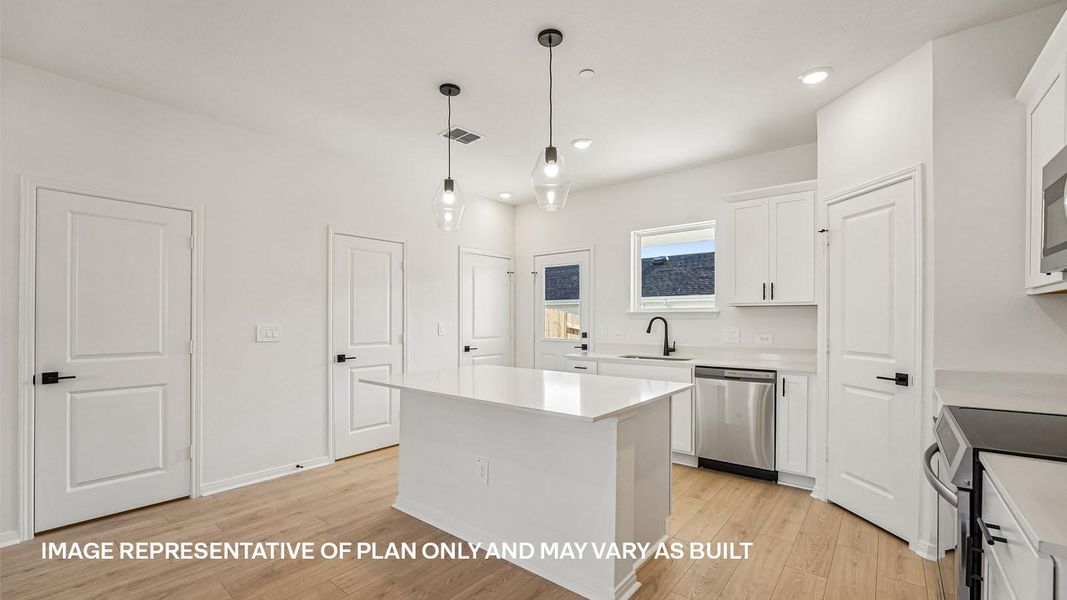 Furnished interior view inside a new home in Avery Centre, Round Rock (Image 6).