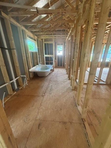 In-progress construction of a new home in Edenglen, Buford, GA (Image 50).