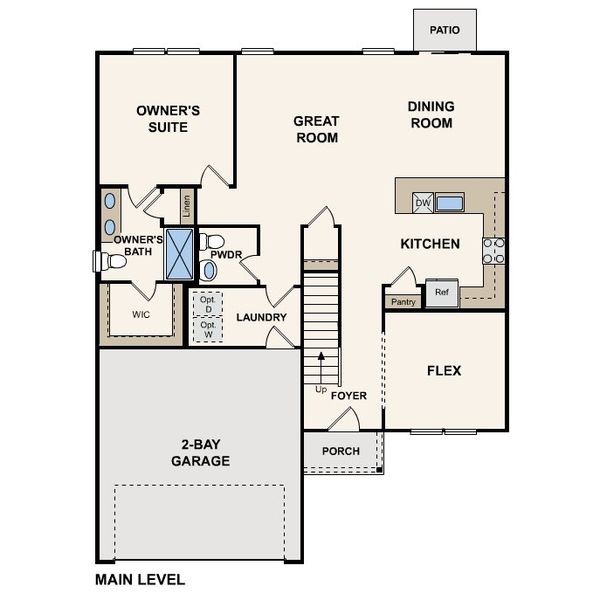 2D floor plan layout of this home in Shallow Creek, Hogansville, GA (Image 2). 2D floor plan layout of this home in Shallow Creek, Hogansville, GA (Image 2).