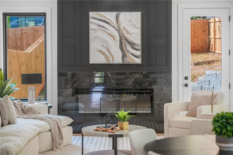 Furnished interior view inside a new home in , Atlanta (Image 29).