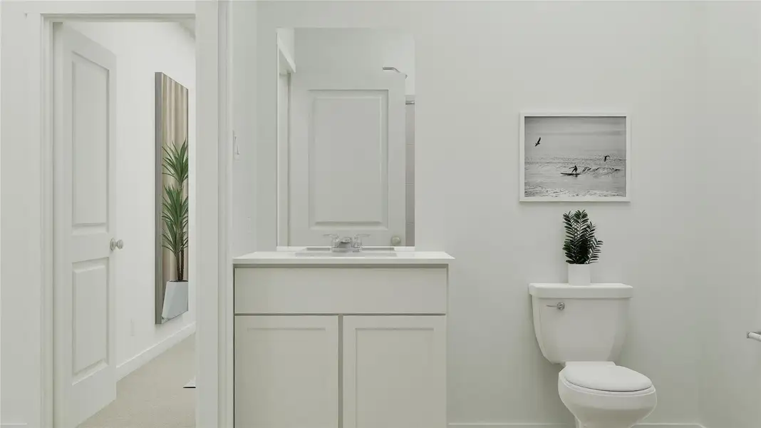 Furnished interior view inside a new home in Elm Creek: Coastline Collection, Elgin (Image 9).