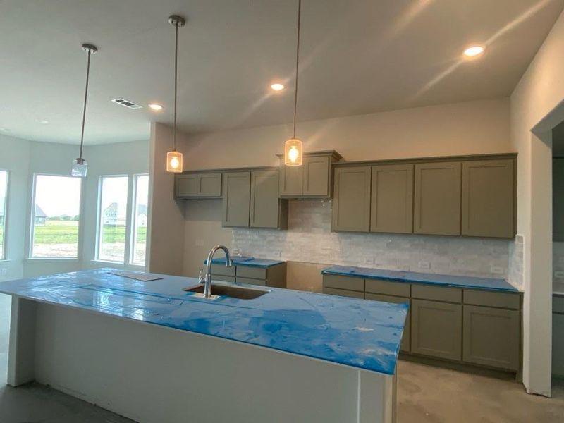 In-progress construction of a new home in Clear Sky Addition, Valley View, TX (Image 10).