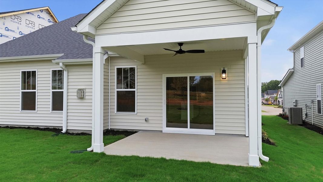 Exterior details and patio area of a home in Fox Hollow, Spartanburg (Image 4). Exterior details and patio area of a home in Fox Hollow, Spartanburg (Image 4).