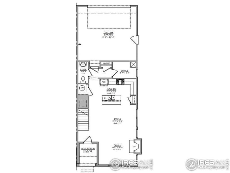 2D floor plan layout of this home in Westerly, Erie, CO (Image 6).