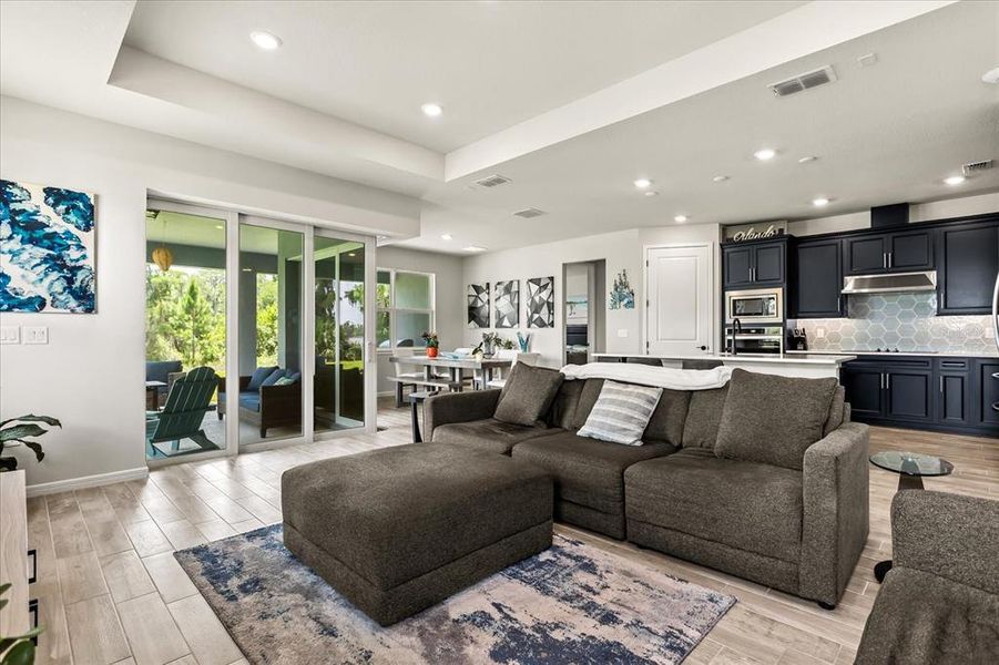 Furnished interior view inside a new home in , Clermont (Image 10). Furnished interior view inside a new home in , Clermont (Image 10).