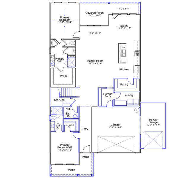 2D floor plan layout of this home in Allston Park, Calabash, NC (Image 2). 2D floor plan layout of this home in Allston Park, Calabash, NC (Image 2).