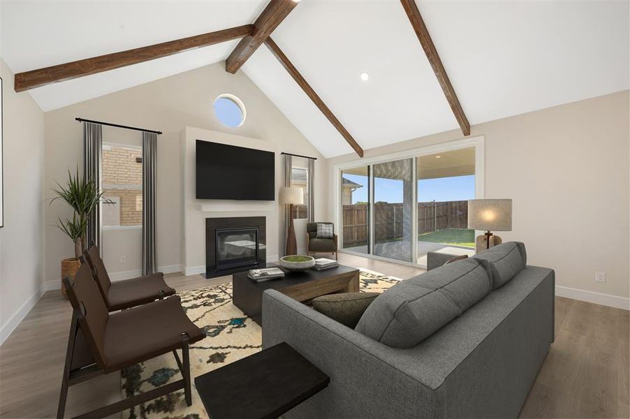 Furnished interior view inside a new home in Elevon, Lavon (Image 11). Furnished interior view inside a new home in Elevon, Lavon (Image 11).