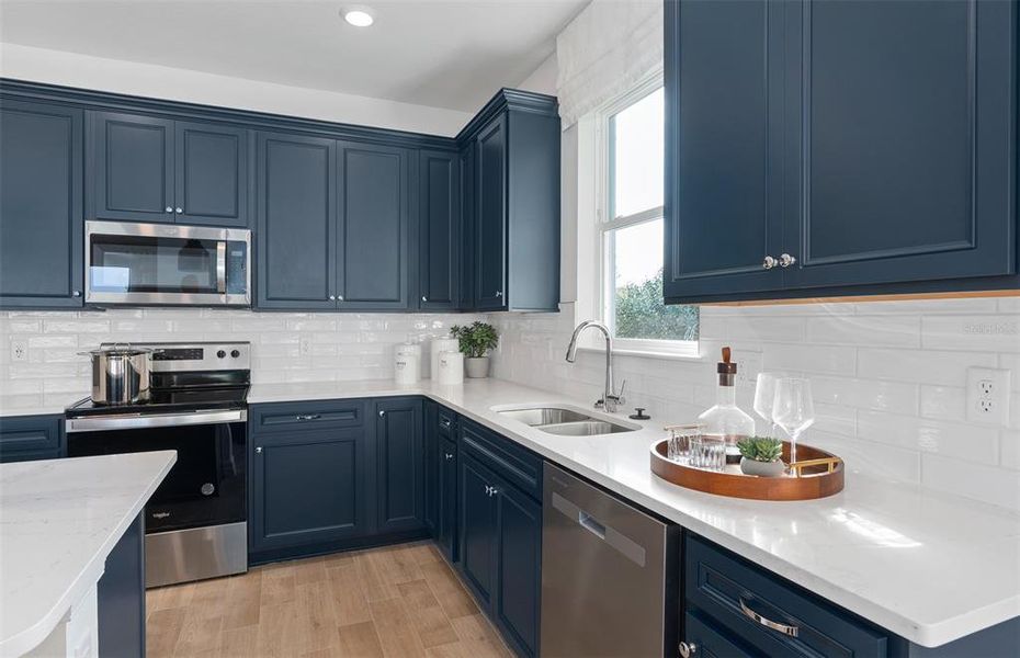 Furnished interior view inside a new home in Bridgewalk, St. Cloud (Image 16).