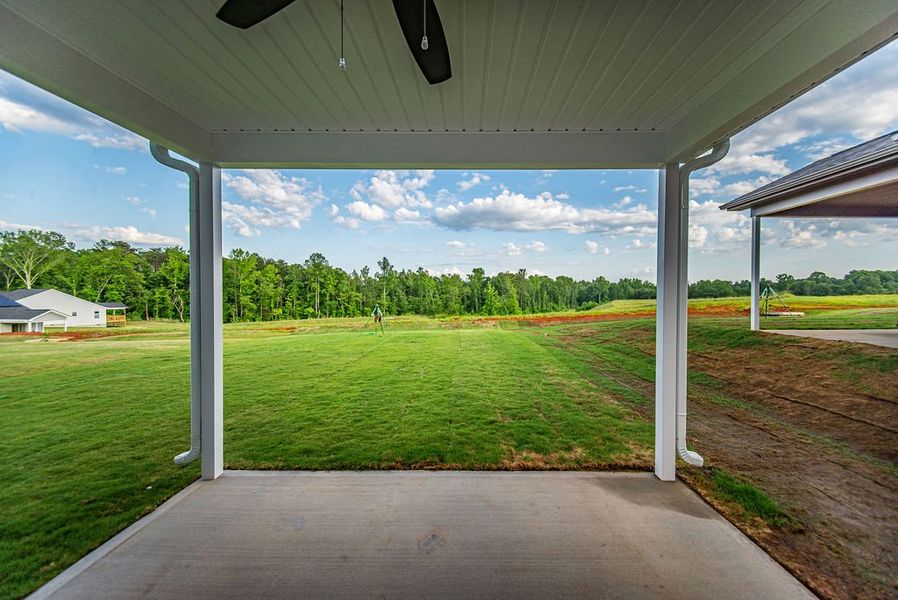 Representative exterior details of a home built from the Heatherwood by Enchanted Homes in Arcadia Village, Spartanburg (Image 3).