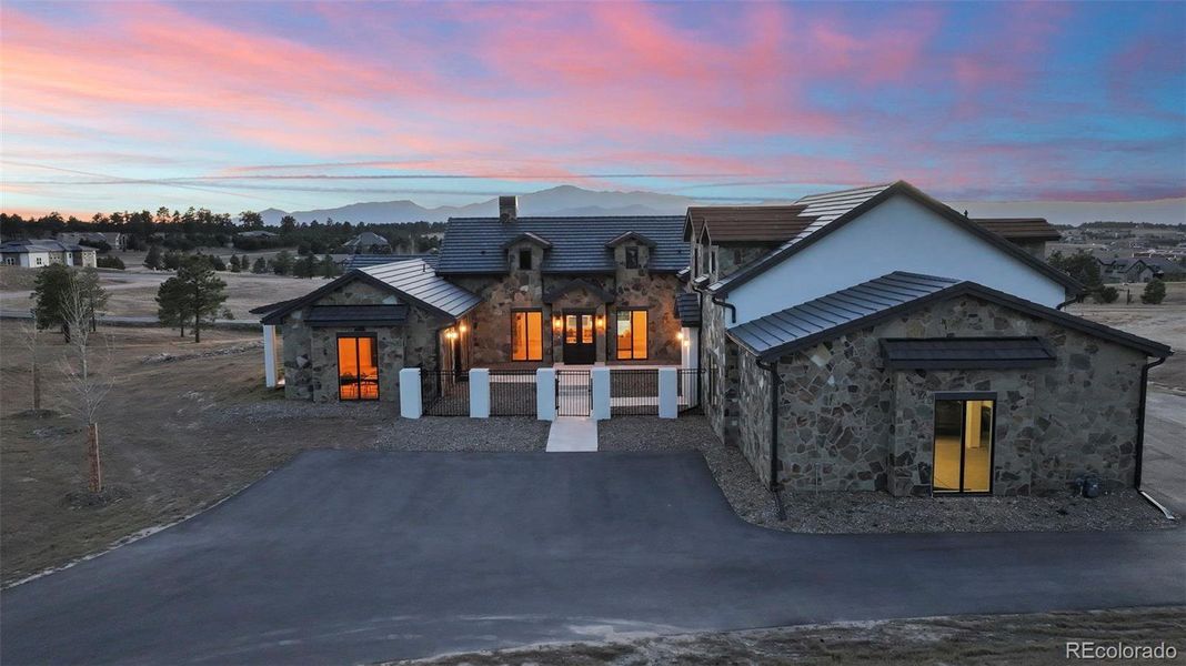 Looking east to west at Twilight.