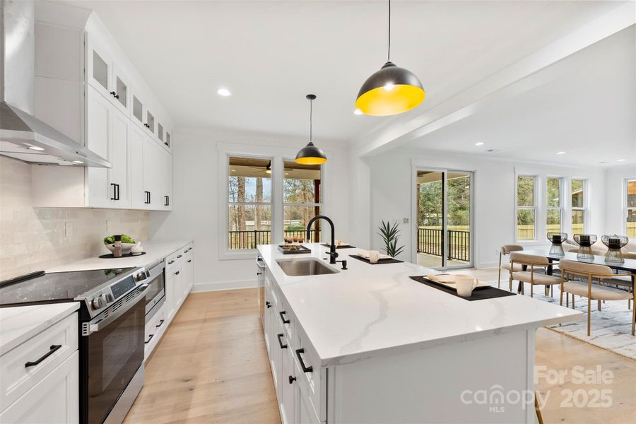 Furnished interior view inside a new home in , Belmont (Image 28).