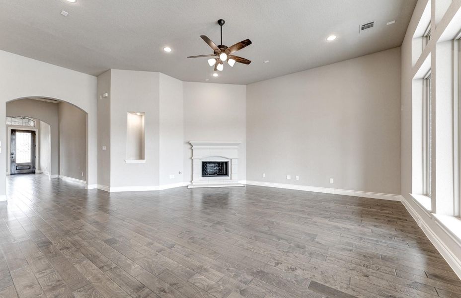 Spacious, unfurnished interior of a new home in The Woodlands Hills 65′, Willis (Image 36).