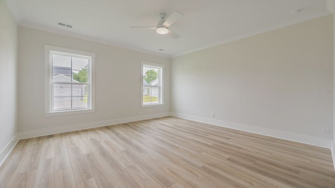 Furnished interior view inside a new home in Oak Landing, Mount Pleasant (Image 8). Furnished interior view inside a new home in Oak Landing, Mount Pleasant (Image 8).