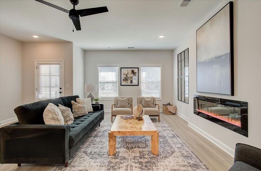 Furnished interior view inside a new home in East Park Village, Kennesaw (Image 13). Furnished interior view inside a new home in East Park Village, Kennesaw (Image 13).