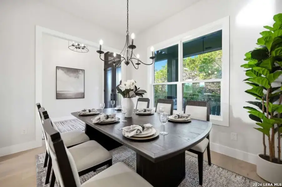 Furnished interior view inside a new home in , Fischer (Image 42).