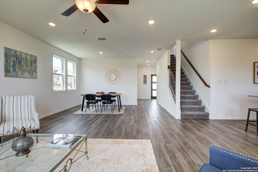 Furnished interior view inside a new home in Comanche Ridge, San Antonio (Image 47).