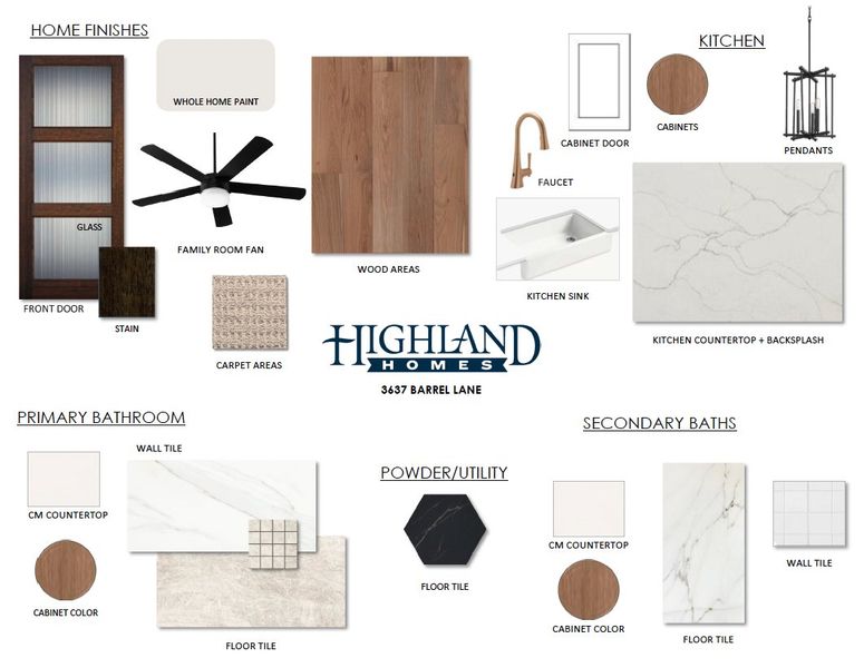 Sample of building materials used in homes in Sandbrock Ranch, Aubrey (Image 13). Sample of building materials used in homes in Sandbrock Ranch, Aubrey (Image 13).