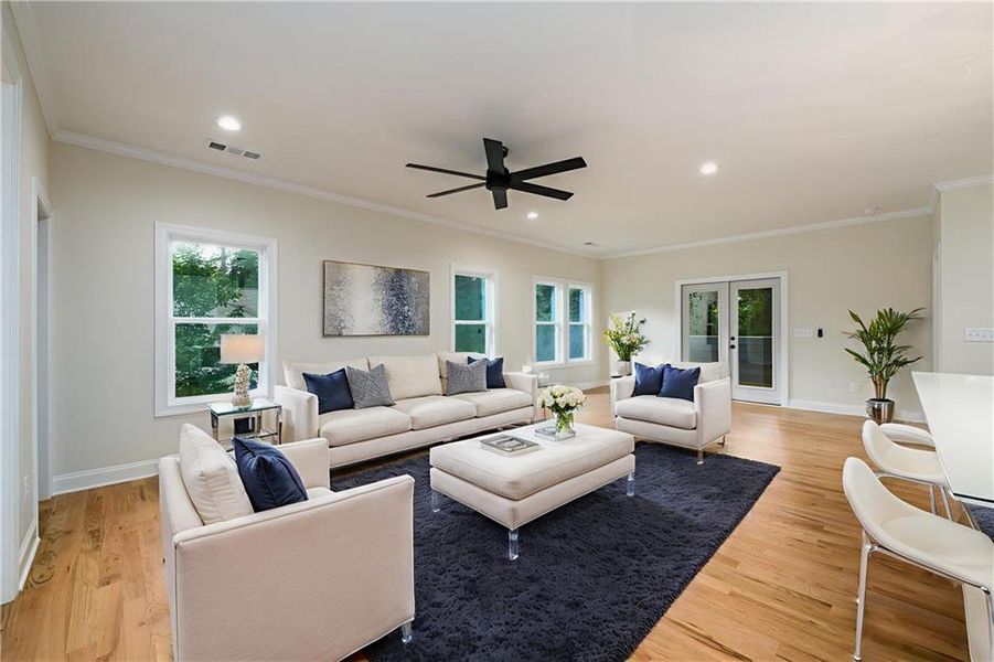 Furnished interior view inside a new home in , Atlanta (Image 5).