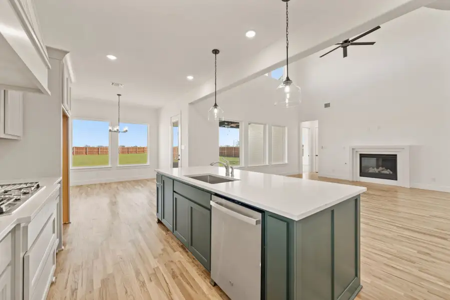 Furnished interior view inside a new home in Settlers Glen, New Fairview (Image 10).