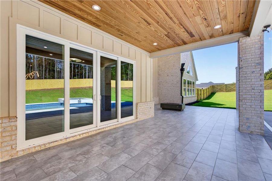 Exterior details and patio area of a home in , Dacula (Image 46).