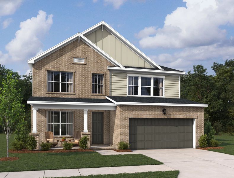 Representative exterior photo of a completed home built from the Macon II by Ashton Woods in Ascent at Arbor Ridge, La Vergne, TN (Image 2). Representative exterior photo of a completed home built from the Macon II by Ashton Woods in Ascent at Arbor Ridge, La Vergne, TN (Image 2).