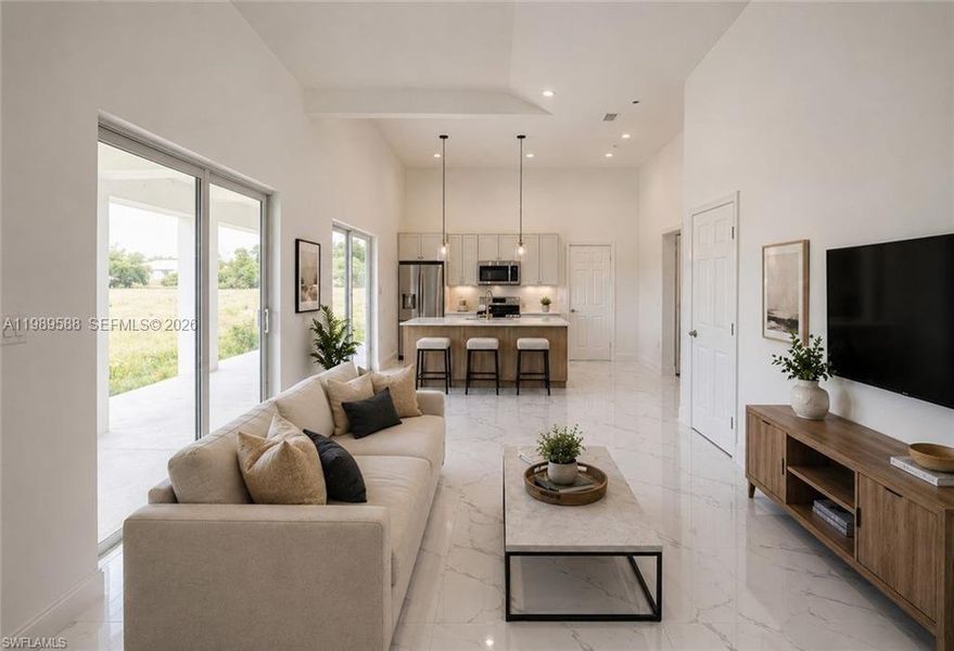 Furnished interior view inside a new home in , Lehigh Acres (Image 11).