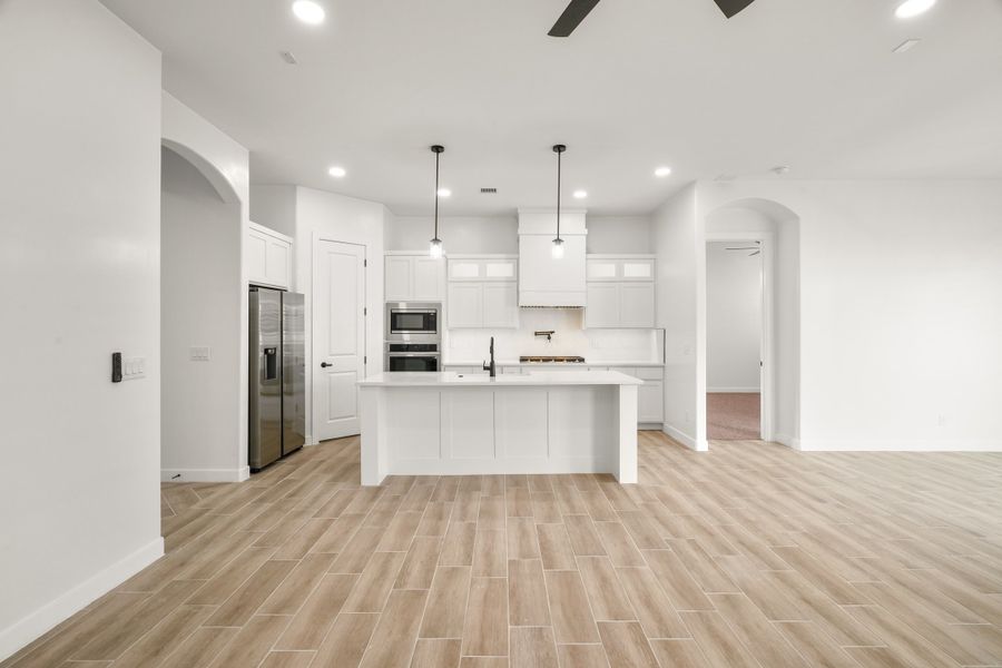 Furnished interior view inside a new home in Paseo Del Este Unit 9, El Paso (Image 9). Furnished interior view inside a new home in Paseo Del Este Unit 9, El Paso (Image 9).