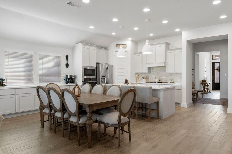 Furnished interior view inside a new home in The Colony, Bastrop (Image 7).