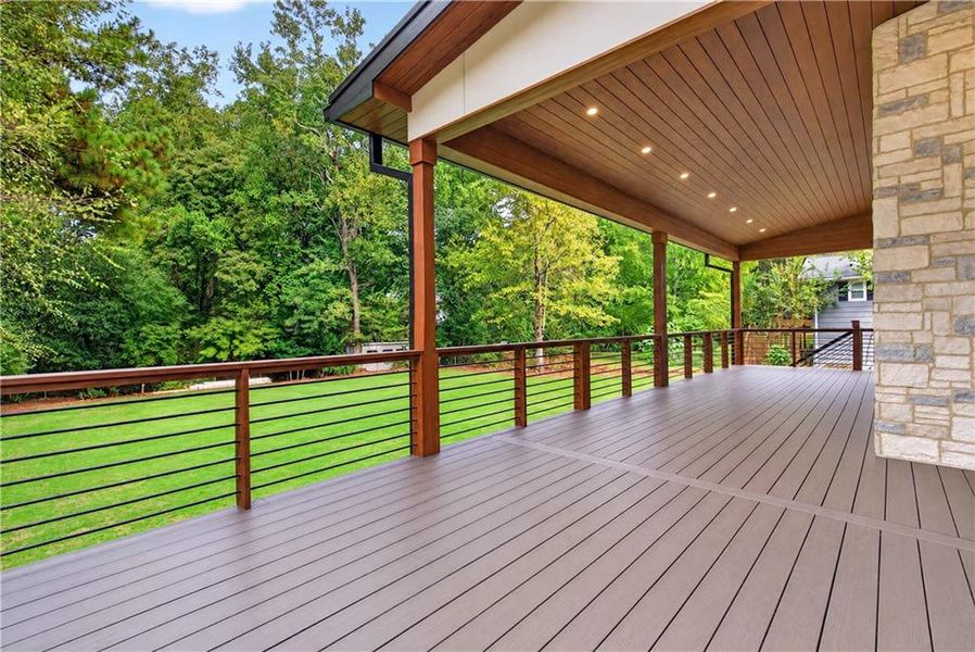 Exterior details and patio area of a home in , Dunwoody (Image 36).