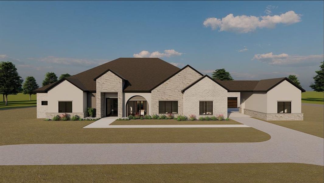 Front exterior of a new home in , Parker, TX, highlighting curb appeal (Image 5).