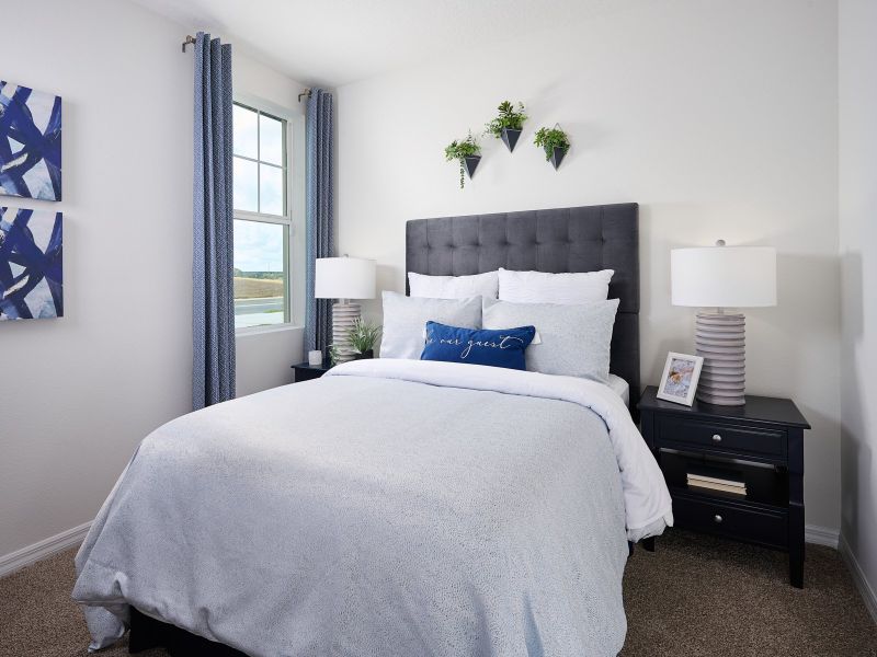 Bedroom in the Denali model at Benton Hills.