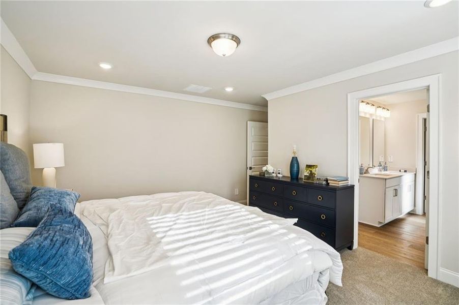 Furnished interior view inside a new home in Hemingway - Reserve Series, Cumming (Image 18). Furnished interior view inside a new home in Hemingway - Reserve Series, Cumming (Image 18).