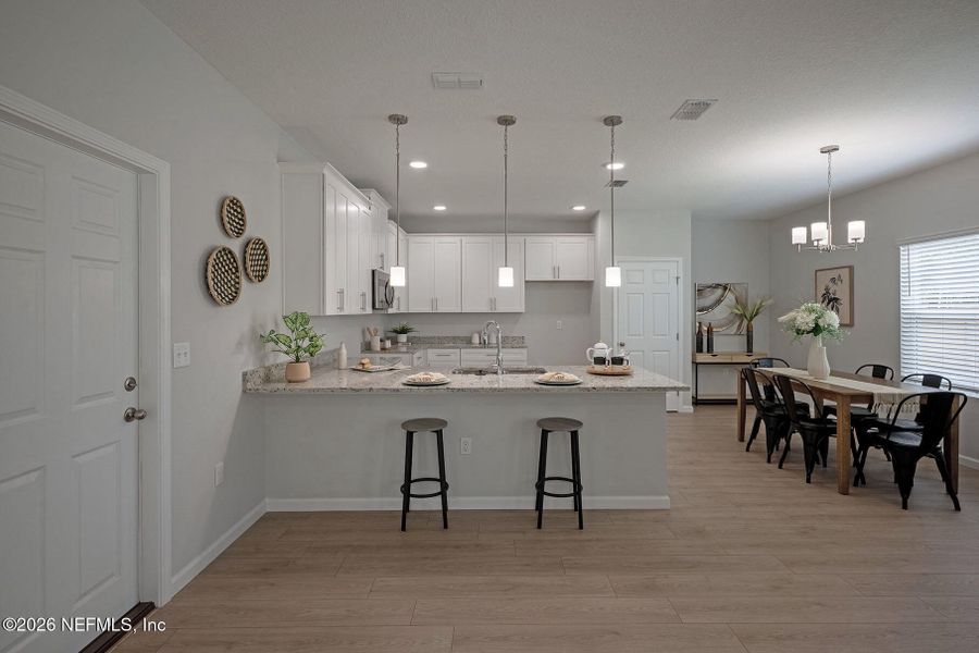 Furnished interior view inside a new home in , Jacksonville (Image 5).