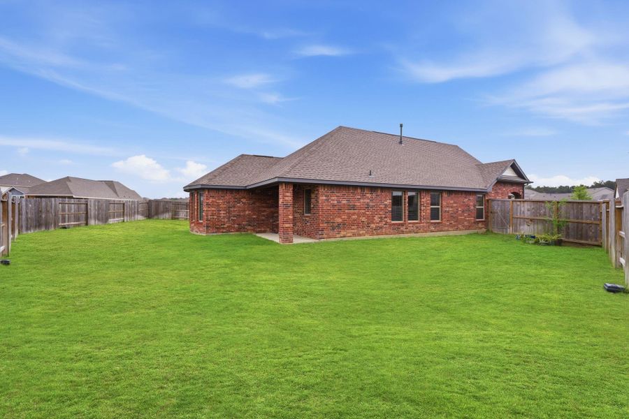 One of the bigger lots, there is plenty of space to run around.