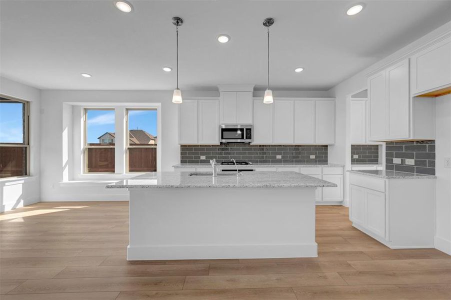 Furnished interior view inside a new home in Lily Creek at Sutton Fields, Aubrey (Image 10). Furnished interior view inside a new home in Lily Creek at Sutton Fields, Aubrey (Image 10).