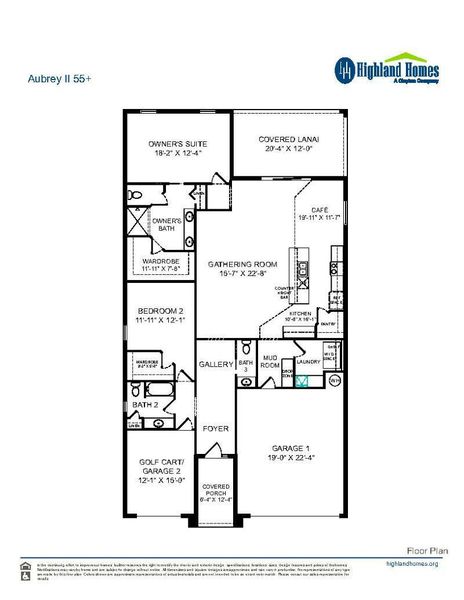 Aubrey II 55 Plus - Home Layout